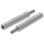 Essentra Standoff, M3 x M3 Thread, 30mm Body, Brass, Male/Female, 8mm Stud