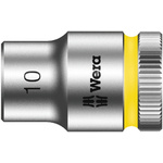 Wera 10mm Hex Socket With 3/8 in Drive , Length 29 mm