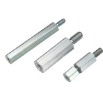 Wurth Elektronik Standoff, M4 Thread, 10mm Body, Steel, Male/Female, 8mm Stud