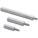 Wurth Elektronik Standoff, M4 x M4 Thread, 6mm Body, Brass, Male/Female, 8mm Stud