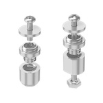 Samtec Standoff, M3 Thread, 8.15mm Body, Stainless Steel, Male/Male