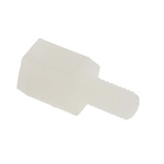 RS PRO Standoff, M3 x M3 Thread, 12mm Body, Nylon 66, Female/Male, 6mm Stud