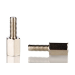 Essentra Standoff, M4 Thread, 10mm Body, Brass, Male/Female