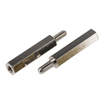Essentra Standoff, M4 Thread, 30mm Body, Brass, Male/Female