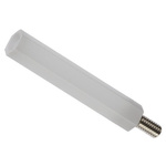 HIROSUGI Standoff, M4 x M4 Thread, 45mm Body, Brass, POM, Male/Female, 8mm Stud