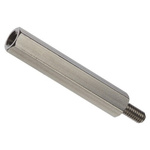 HIROSUGI Standoff, M2 x M2 Thread, 10mm Body, Stainless Steel, Male/Female, 5mm Stud