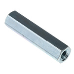 RS PRO Standoff, M4 x M4 Thread, 30mm Body, Steel, Female/Female