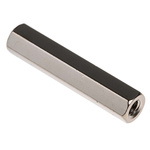 RS PRO Standoff, M4 x M4 Thread, 35mm Body, Brass, Female/Female
