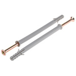 RS PRO Nylon Frame Fixings, fixing hole diameter 10mm, length 160mm