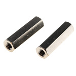 Essentra Standoff, M4 x M4 Thread, 25mm Body, Brass, Female/Female