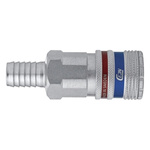 CEJN Pneumatic Quick Connect Coupling Brass, Stainless Steel 10mm Hose Barb