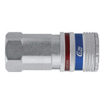 CEJN Pneumatic Quick Connect Coupling Brass, Stainless Steel 1/2 in Threaded