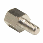 HARWIN Threaded Standoff, M3 x 0.5 Thread, 7mm Body, Brass, Male/Female, 6mm Stud