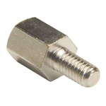 HARWIN Threaded Standoff, M3 x 0.5 Thread, 8mm Body, Brass, Male/Female, 6mm Stud