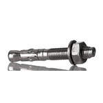 RS PRO Steel Through Bolt M10 x 80mm, 10mm Fixing Hole