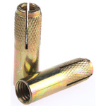 RS PRO Steel Drop In Anchor M10 x 40mm, 12mm Fixing Hole