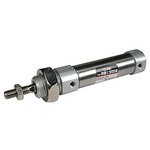 SMC Pneumatic Roundline Cylinder 25mm Bore, 30mm Stroke, CD85 Series, Double Acting