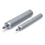 SMC Pneumatic Roundline Cylinder 20mm Bore, 150mm Stroke, CDG1 Series, Double Acting