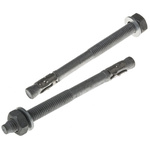 RS PRO Carbon Steel Anchor Bolt M10 x 125mm, 10mm Fixing Hole