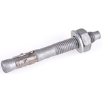 RS PRO Carbon Steel Anchor Bolt M16 x 125mm, 16mm Fixing Hole