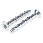 RS PRO Carbon Steel Anchor Bolt M8 x 60mm, 8mm Fixing Hole