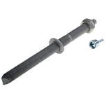 RS PRO Carbon Steel Anchor Bolt M20 x 260mm, 22mm Fixing Hole