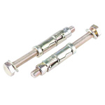 RS PRO Carbon Steel Shield Anchor Loose Bolt M10 x 60mm, 16mm Fixing Hole