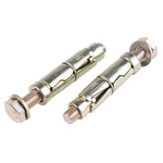 RS PRO Carbon Steel Shield Anchor Loose Bolt M12 x 75mm, 20mm Fixing Hole