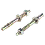 RS PRO Carbon Steel Anchor Bolt M6 x 55mm, 6mm Fixing Hole