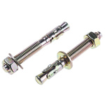 RS PRO Carbon Steel Anchor Bolt M8 x 65mm, 8mm Fixing Hole