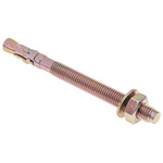 RS PRO Carbon Steel Anchor Bolt M10 x 120mm, 10mm Fixing Hole
