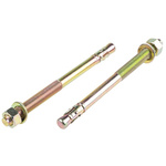 RS PRO Carbon Steel Anchor Bolt M16 x 220mm, 16mm Fixing Hole
