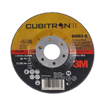 3M Cubitron™ II Aluminium Oxide Cutting Disc, 115mm x 0.25in Thick, Coarse Grade, P60 Grit, 80 in pack, 3M™ Cubitron™