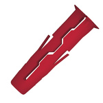 RawlPlug Red Plastic, Steel Wall Plug, 28mm Length, 6mm Fixing Hole Diameter