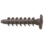 Legrand Black Nylon Wall Plug, 10mm fixing hole diameter