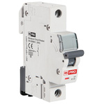 RS PRO MCB, 1P, 2A Curve C, 240V AC, 240V DC, 6 kA Breaking Capacity