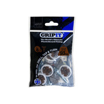 Gripit Brown Plastic, Steel Plasterboard Fixings, 20mm fixing hole diameter