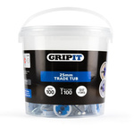 Gripit Blue Plastic, Steel Plasterboard Fixings, 25mm fixing hole diameter