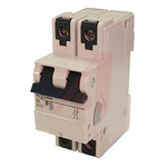 Altech DIN Rail Mount V-EA 2 Pole Thermal Magnetic Circuit Breaker -, 4A Current Rating