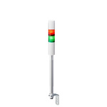 Patlite LED Signal Tower With Buzzer, 2 Light Elements, Coloured, 24 V dc
