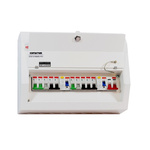 Contactum 10 Way Steel Consumer Unit, 100A Defender