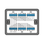 Wago Distribution Board, 5 Way, 25 A