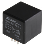 Durakool, 12V dc Coil Non-Latching Relay SPDT PCB Mount,  Single Pole