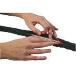 HellermannTyton Braided PET Black Cable Sleeve, 29mm Diameter, 15m Length