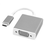 Roline Male USB C to Female VGA Adapter, 100mm, USB 3.1