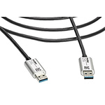 Molex Male USB A to Male USB A, Male USB C USB Cable, 10m, USB 3.1