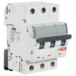 RS PRO MCB, 3P, 32A Curve C, 240V AC, 240V DC, 10 kA Breaking Capacity