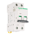 Schneider Electric Acti 9 iC60H MCB, 2P, 6A Curve C, 440V AC, 100 → 133V DC, 10 kA Breaking Capacity