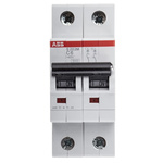 ABB System Pro M Compact S200M MCB, 2P, 6A Curve C, 440V AC, 125V DC, 10 kA Breaking Capacity