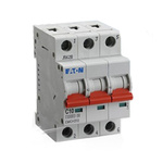 Eaton MEMShield MCB, 3P, 50A Curve C, 230V AC, 48V DC, 10 kA Breaking Capacity